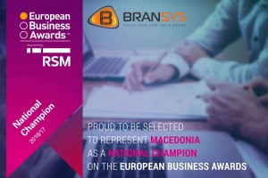 Европски Бизнис Награди-national champion European Business Awards 2017 bransys macedonia